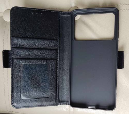 Etui portefeuille simili cuir antichoc pour Xiaomi Poco X6 Pro 5g 6,67'' neuf - Photo 4 sur 4