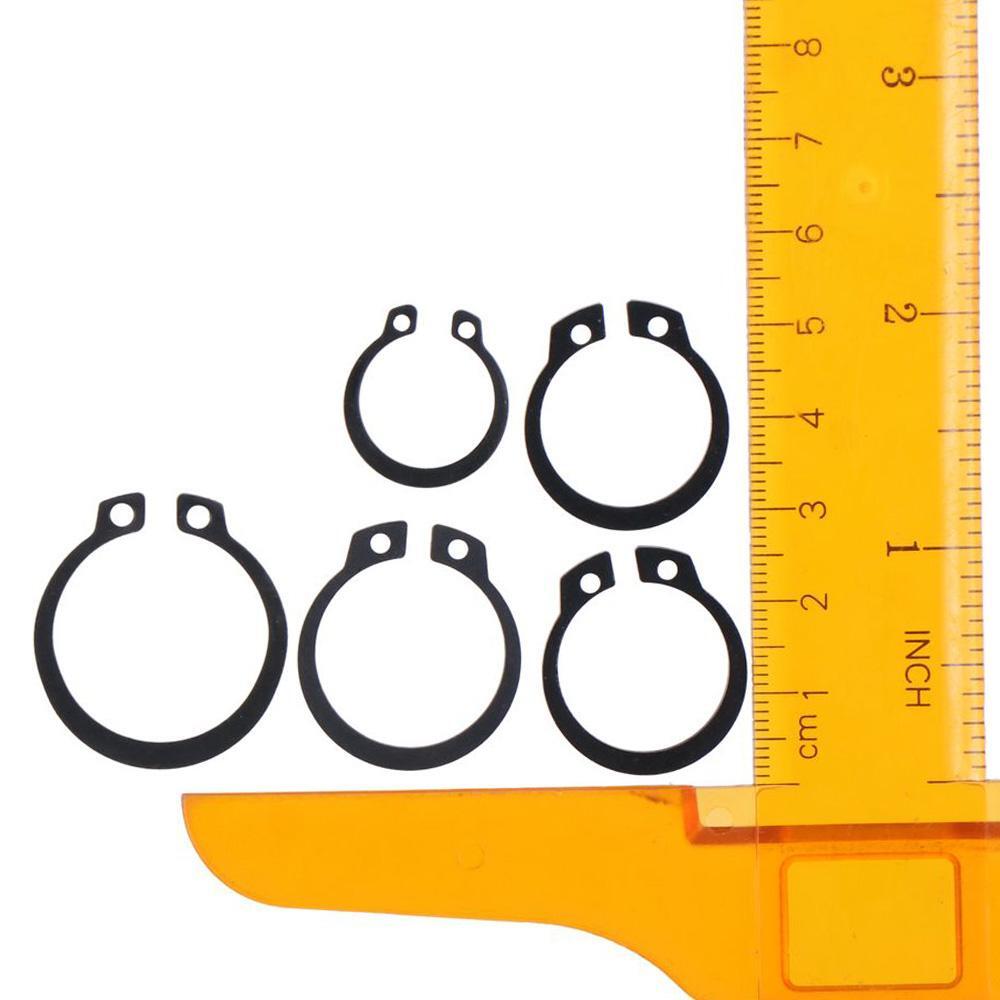 175PCS Plastic,Steel Snap Ring Assortment Snap Retaining Clip Rings