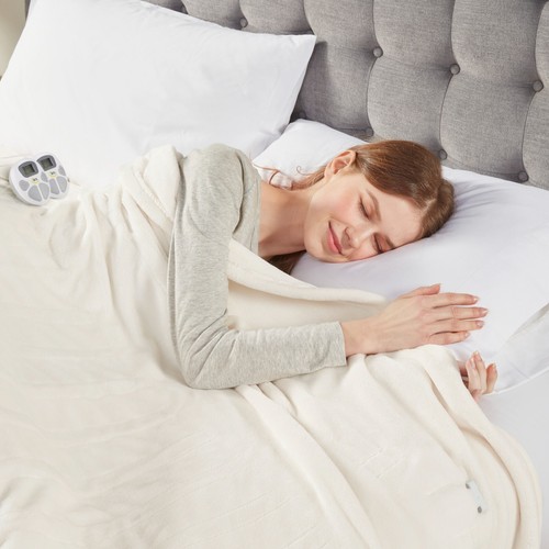 Serta Soft Plush Electric Blanket Fast Heating Cozy Cover Twin/Full/Queen/King - Picture 32 of 47