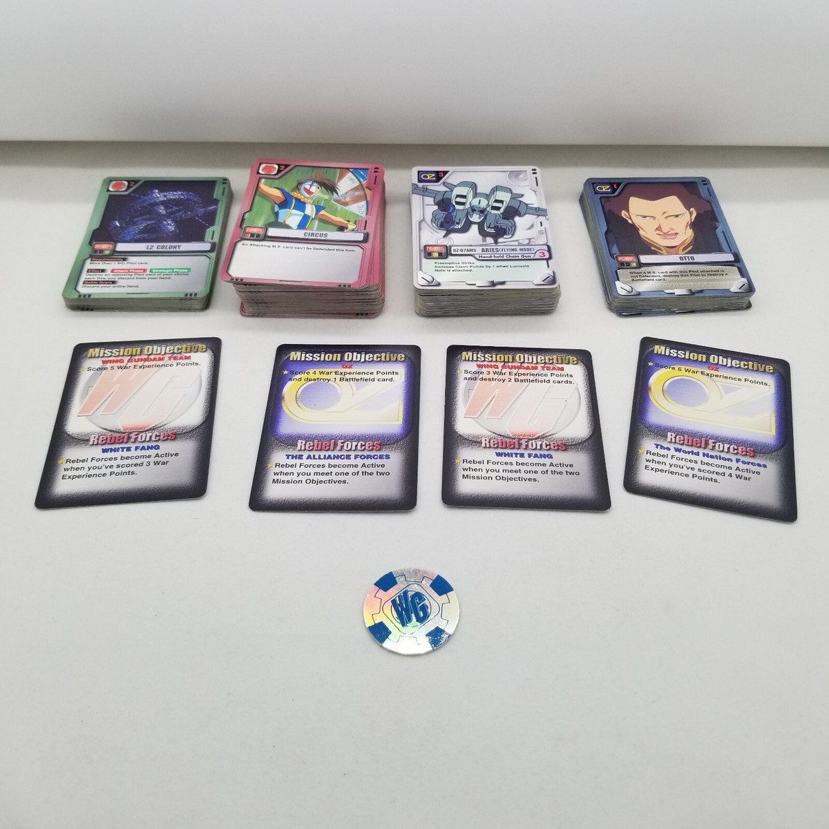 Gundam M.S. MS War TCG CCG 186 Card Lot | eBay