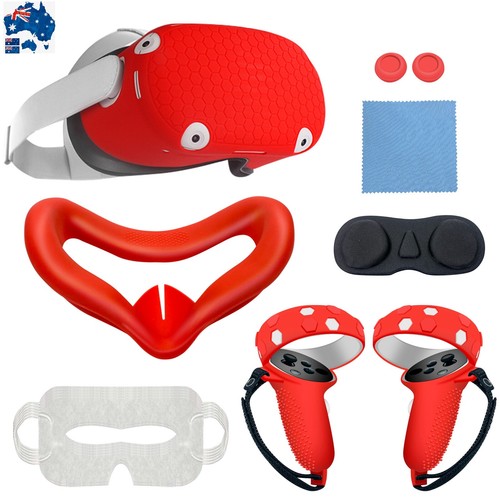 Silicone Accessories for Oculus Quest 2 VR Face/Controller Grip/Shell/Lens Cover - Picture 3 of 20