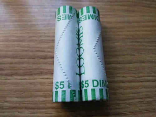 2024 P&D ROOSVELT DIME set-2 ORGINAL ROLLS-UNCIRCULATED COINS-RARE!!!!!!!!!!!!!