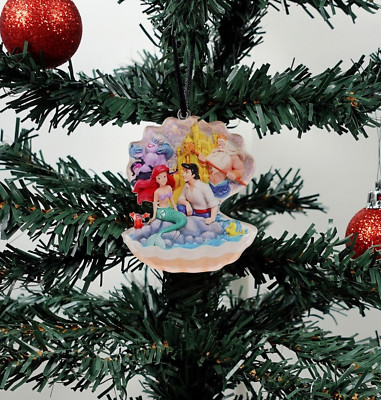 The Little Mermaid Christmas Ornament Ariel Flounder Sebastian Ursula Prince 2D