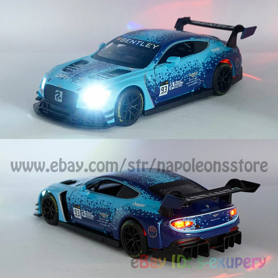 1/32 Bentley Continental GT3 #93 Modelo Coche Diecast Vehículo Colección Niños Regalo Foto 3 de 4