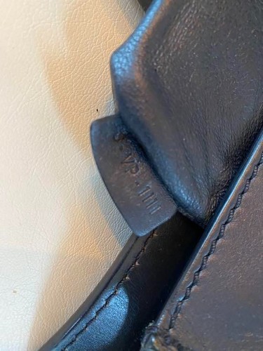 CELINE Mini Equipaje Cuero de becerro Bolso de Mano Bolso de Mano Azul Marino Usado Auténtico Envío - Imagen 7 de 10