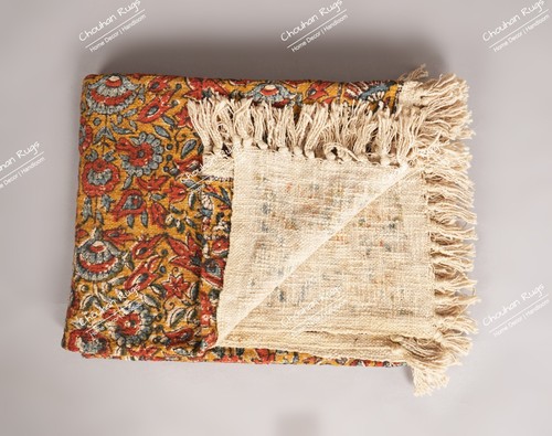 Hand Loomed Cloth Soft Cotton Blanket 50"x70" Bohemian Vintage Decorative Throws - Picture 19 of 37