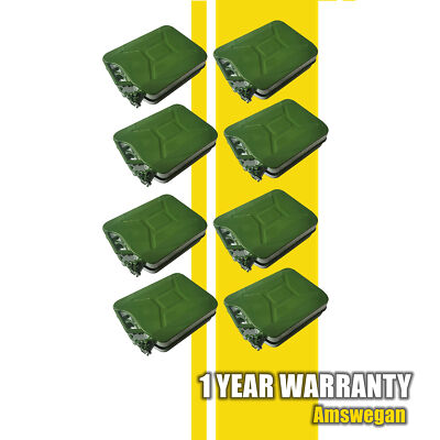 8PCS Practical Can Gasoline Jerry Can Metal Steel Tank Emergency 5 Gallons