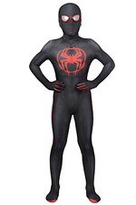 Spider-Man: Across the Spider-Verse Miles Morales Jumpsuit Costume Cosplay Kids