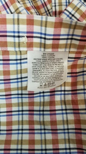 Pendleton Men’s Button Front LongSleeve white multi color Plaid Shirt Size Large - Picture 7 of 11