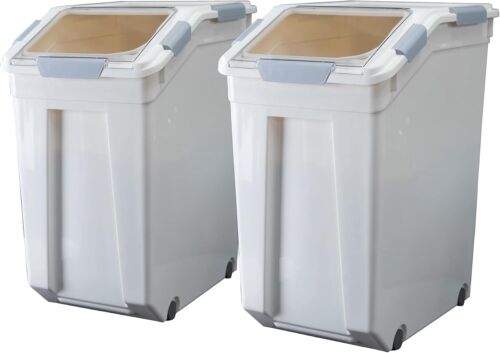 33 Liter / 50 Lbs Rice Storage Container with Measuring Cup, BPA Free, for Ri...