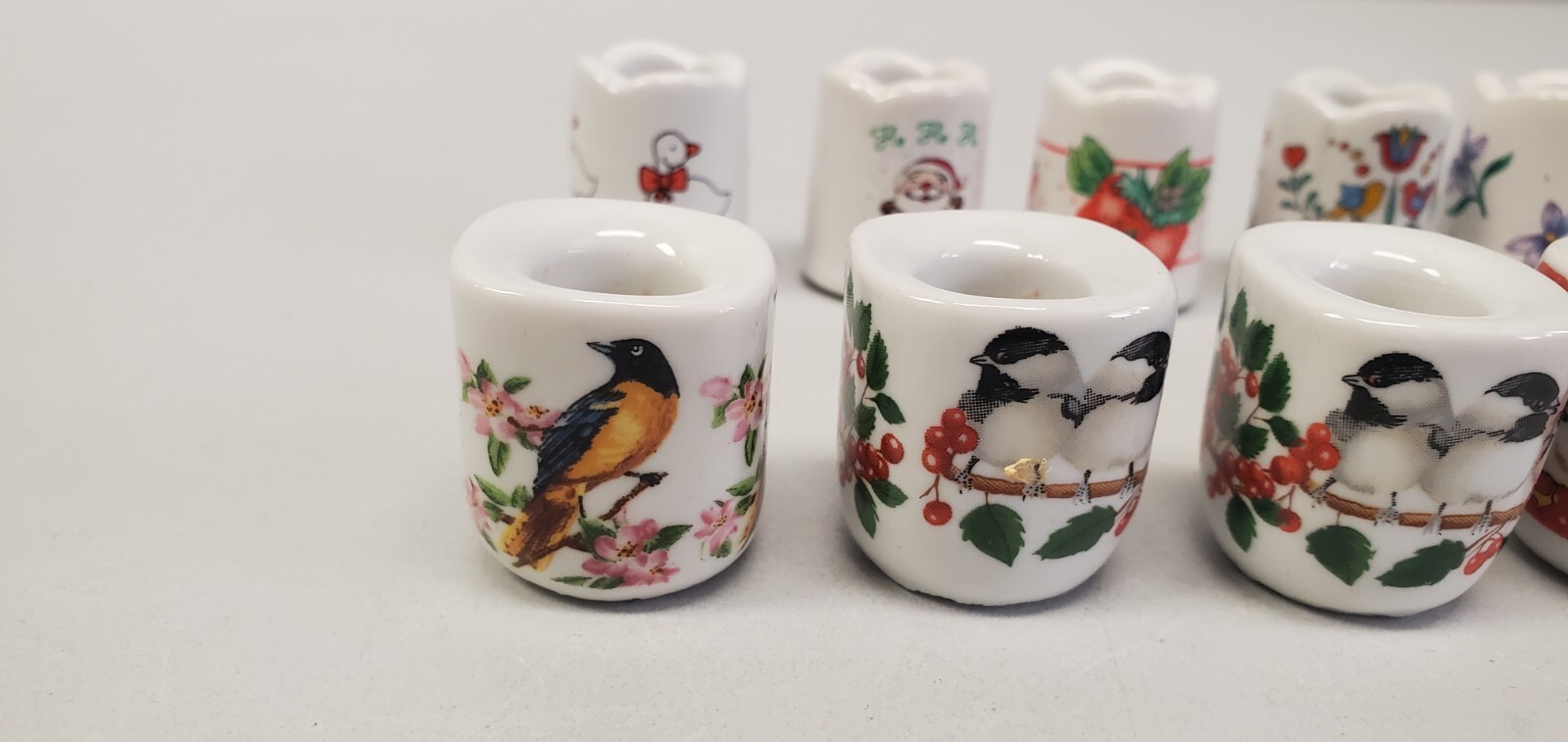 Vintage Ceramic Candle Holders Lot of 10 Funny Design W Germany Russ