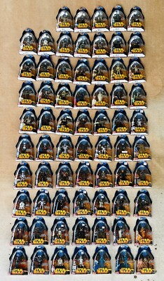 NOS INSANELY RARE COMPLETE COLLECTION OF 68 STAR WARS EPISODE III ACTION FIGURES