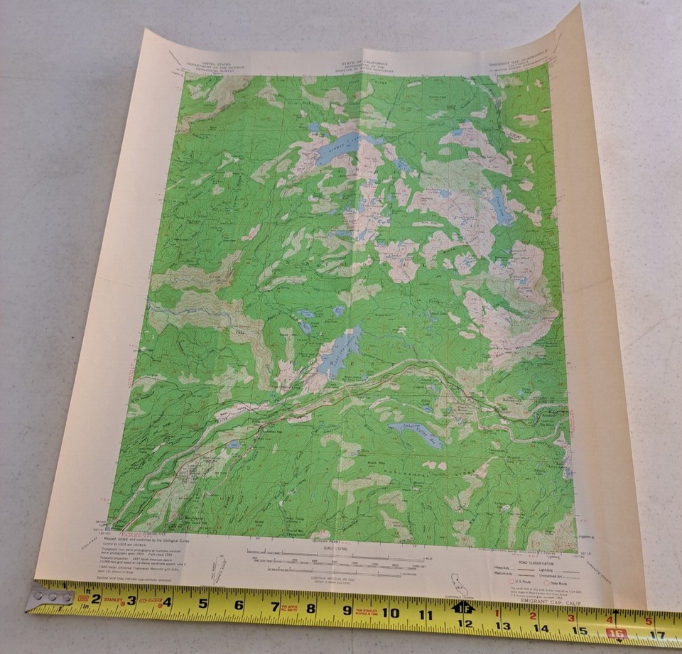 1955 Topographic Map Emigrant Gap California USGA eBay