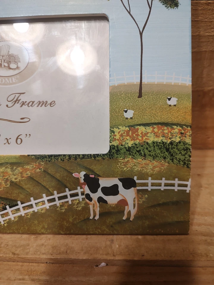 Marco de fotos pintado escena country Nantucket Home 4 X 6 Foto 3 de 4