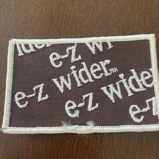 E-Z Wider Patch Embroidered Retro Sew-On Smoking Accessory Collectible
