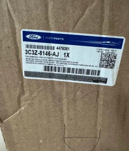 3C3Z-8146-AJ/Fan shround/Ford Super Duty Radiator Fan Shroud OEM - Picture 1 of 5