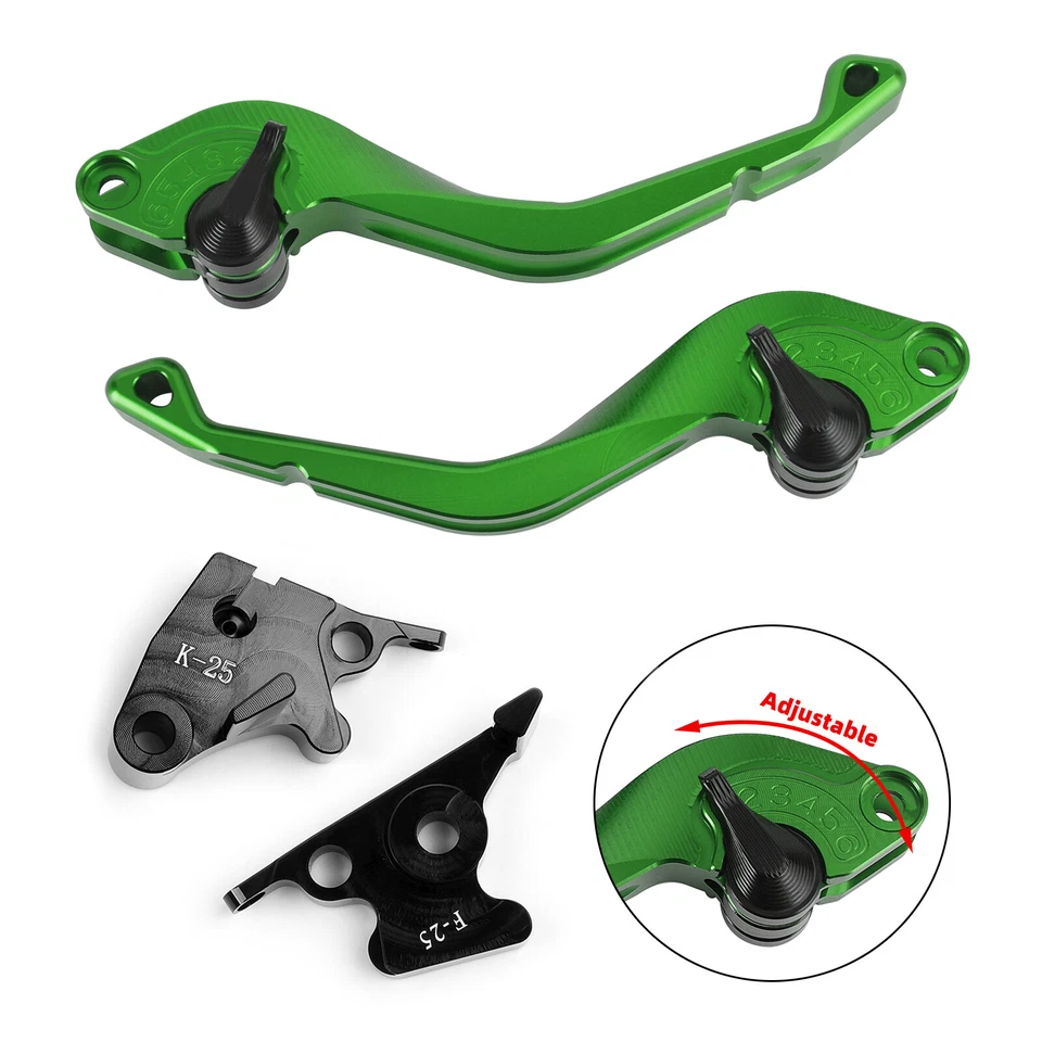 CNC Short Clutch Brake Lever for Kawasaki Ninja 250R 400 300R/Z300 Z250SL ️F1 Foto 2 de 4
