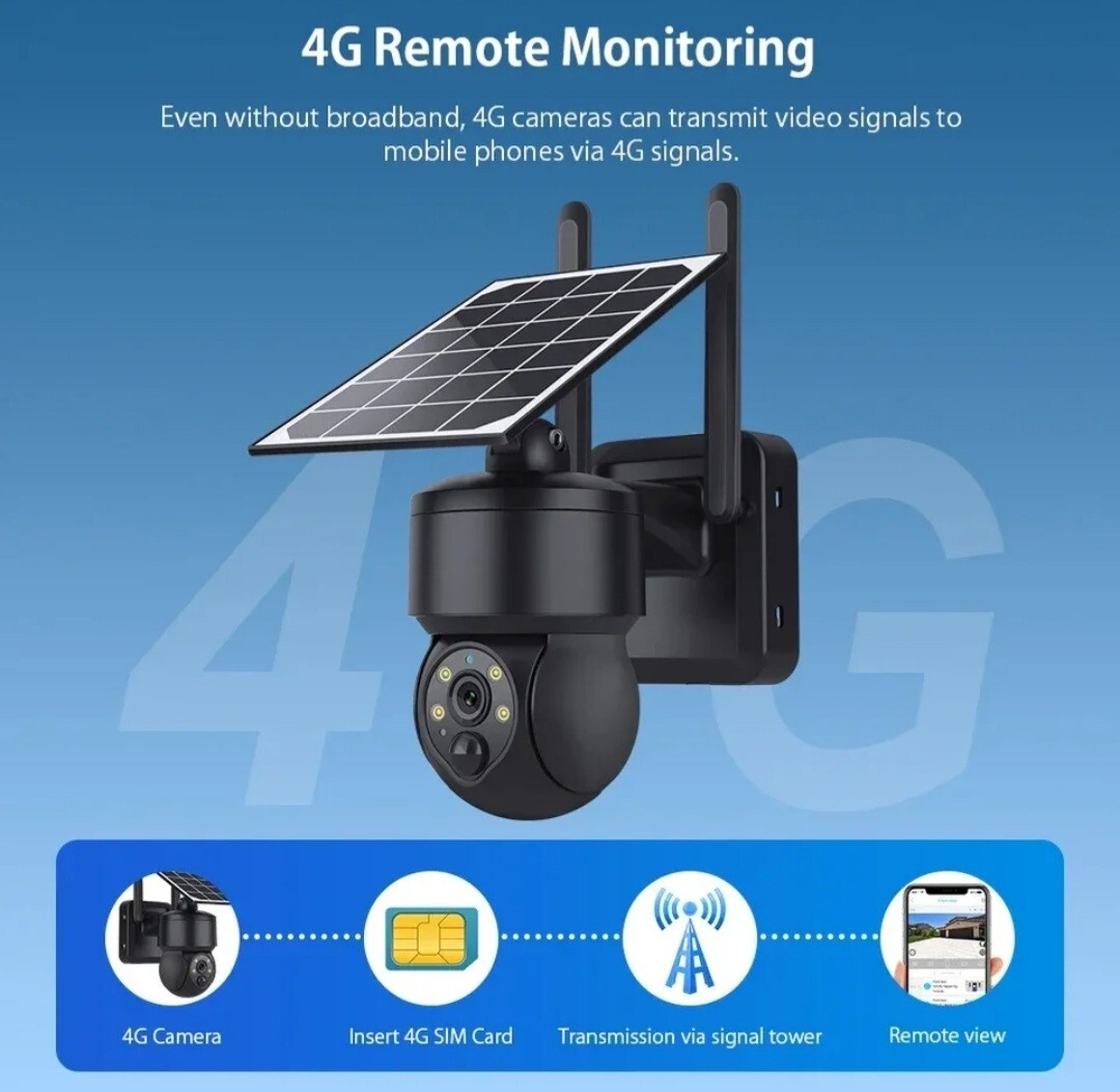 Telecamera Esterna 4G Ultivon Con Pannello Solare - 2K, Visione Notturna A Colori, Rilevamento PIR, IP66 - Foto 11