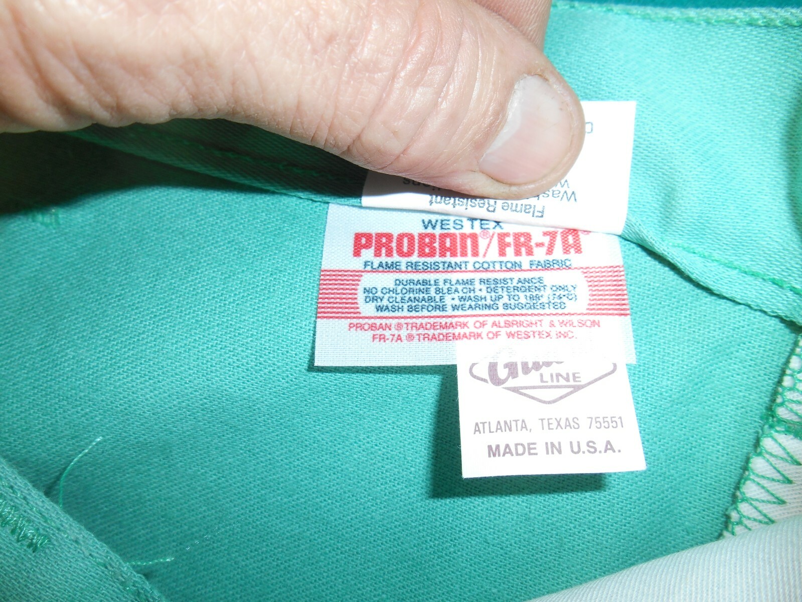 Westex Fr-7a Proban Cotton Flame Retardant Welding Jacket Green X-large ...