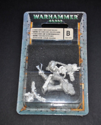 Warhammer 40K Citadel Miniatures  # Chaos-Havoc+ Bolter 4-teilig # In OVP-Metall