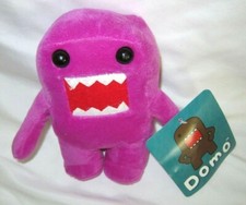 Licensed Japanese Domo-Kun 6" Soft Purple Plush Doll-Brand New with Tags 