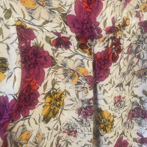 EUC Evereve Allison Joy White Floral Pink Kimono Boho Blouse Top Women Medium - Picture 5 of 5