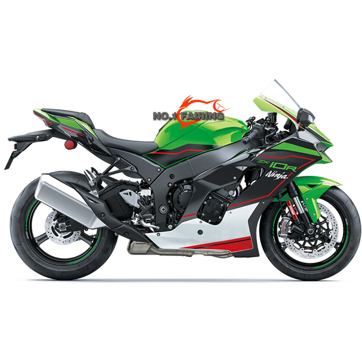 For Kawasaki Ninja ZX-10R 2021 2022 2023 ZX10R Green Fairings ABS Body Kits New For Kawasaki Ninja ZX-10R 2021 2022 2023 ZX10R Green Fairings ABS Body Kits New