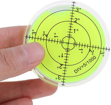 Bubble Spirit 60x12mm Degree Marked Surface Circular Round Levels Bubble Measu