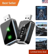 2-in-1 Wireless CarPlay and Android Auto Adapter - Sleek & Reliable Tech