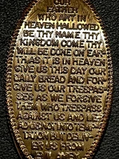 Lord’s Prayer Cu Elongated Wheat Penny #101901