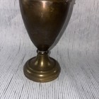 Vintage Solid Brass Kerosene Oil Lamp with Clear Glass Chimney — photo 7