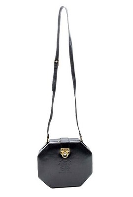 Giorgio of Beverly Hills Navy Octagon Bag