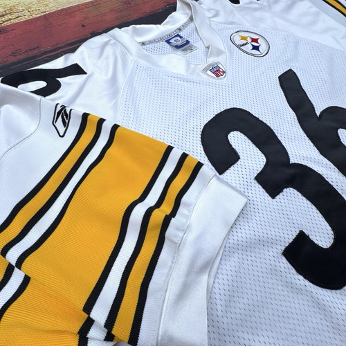 Authentic Reebok Pittsburgh Steelers Trikot Gr. 54 2XL Jerome Bettis Stitched #36 - Bild 5 von 13