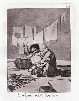 Francisco de Goya plate 25 from Los Caprichos etching Radierung grabado