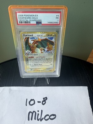 2006 Pokemon EX Crystal Guardians Charizard Delta Species PSA 1