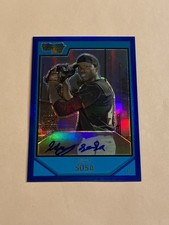 Henry Sosa 2007 1st Bowman Chrome Blue Refractor Auto Autograph /150