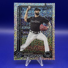 2025 Topps Series 1 Celebration Sandy Alcantara Confetti Foil #335 Miami Marlins