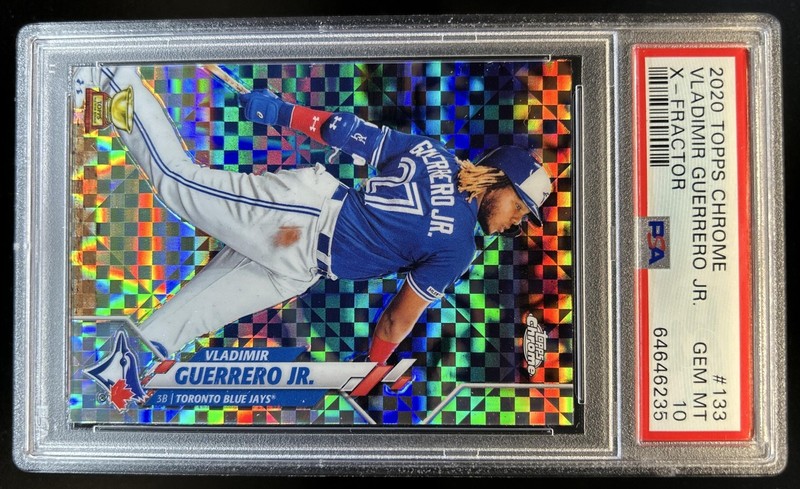 2020 Topps Chrome Vladimir Guerrero Jr. X-Fractor Refractor #133 PSA 10 GEM MINT