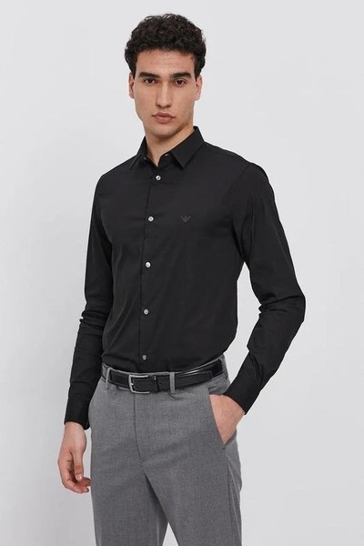 Men Emporio Armani Shirt Black 40 /L / 48