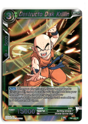 Destructo Disk Krillin TB1-053 Tournament of Power Dragon Ball Super Masters