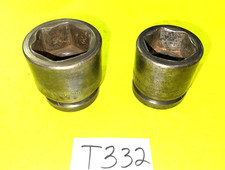 Snap-on Tools 2 Piece I Inch Drive Sae. Impact Short Sockets 1-58 1-1316