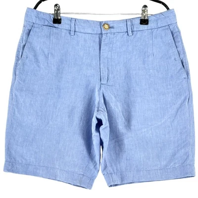Massimo Dutti Short Chino Femme Col 42 - W34, Bleu, Coton, Poches - Photo 1/4