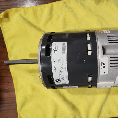 SELECTECH M55PWNPF-3381 ECM Blower Motor 0131F00114 115V 1HP CWLE used #MB384