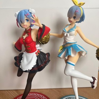 Figure Rem Ram Re:Zero Set 2 Piece Collectible Toy Premium Authentic Rare