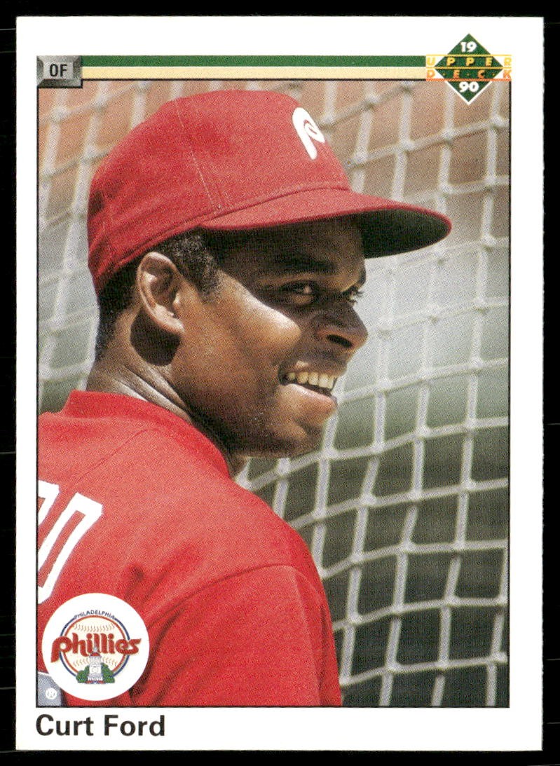 Curt Ford 1990 Upper Deck 490 base Baseball LP