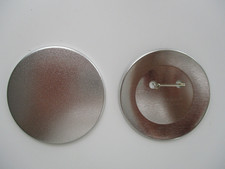 Parts to Use with Button Maker 3" Supplies Silver color - 100 complete sets