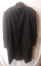 Mercy Robes Black Clergy Full Length Robe Men's Size 54 Regular Style Bpa101~ s2