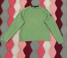 Vintage Abercrombie Fitch Sweater Mens XL Green Knit Vintage Muscle Preppy 90s