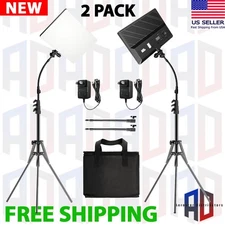 Pixel P30 LED Video Light Kit, 2-Pack Bi-Color Studio Light, 2500-6500K Dimmable