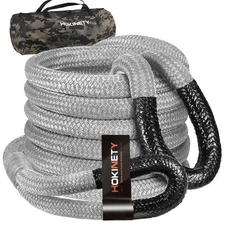 Kinetic Recovery Tow Rope 1-1/8" x20ft Offroad Snatch Strap 48000lbs Heavy Duty